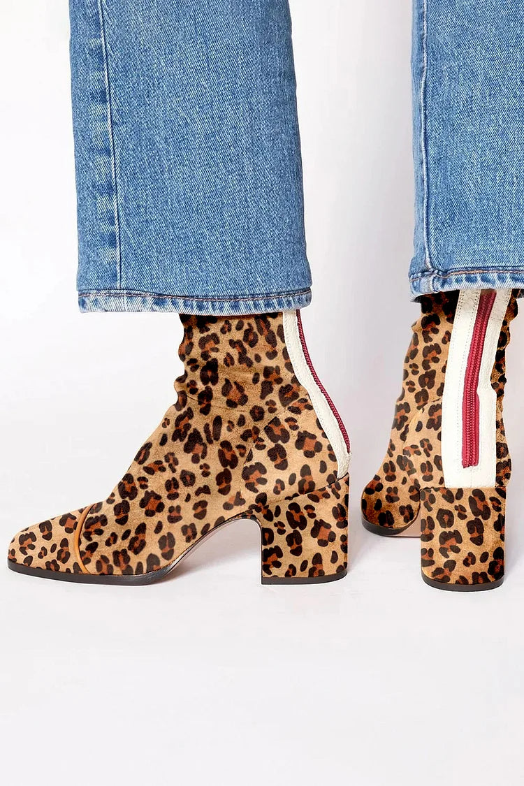 Amandine™ | Bottines Léopard Élégantes