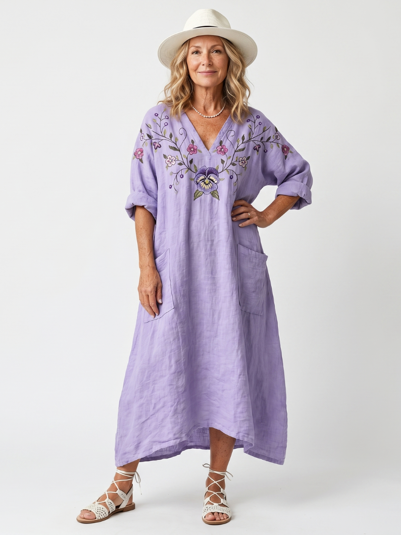 Tavi | Midi-Blumenkleid