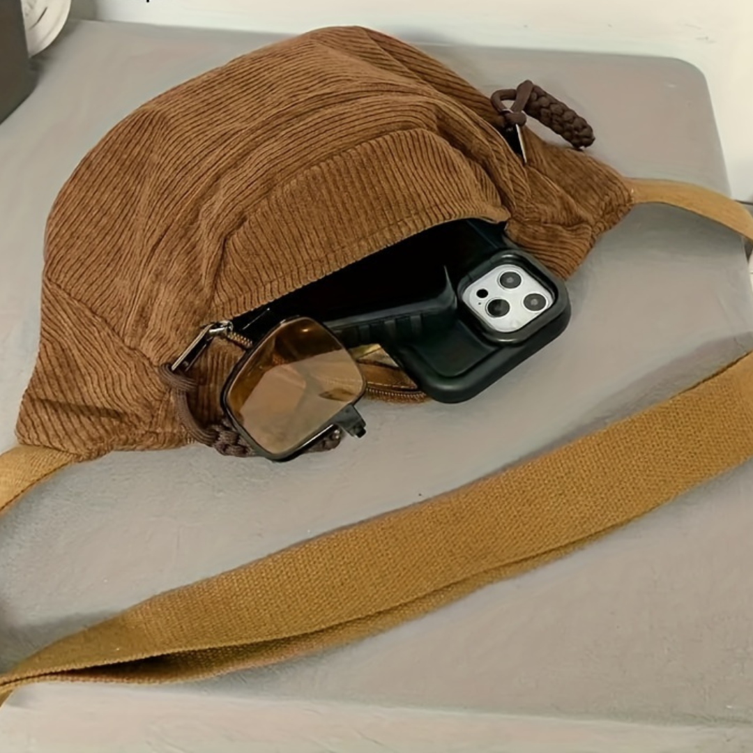 Petra | Cord Shoulder Bag