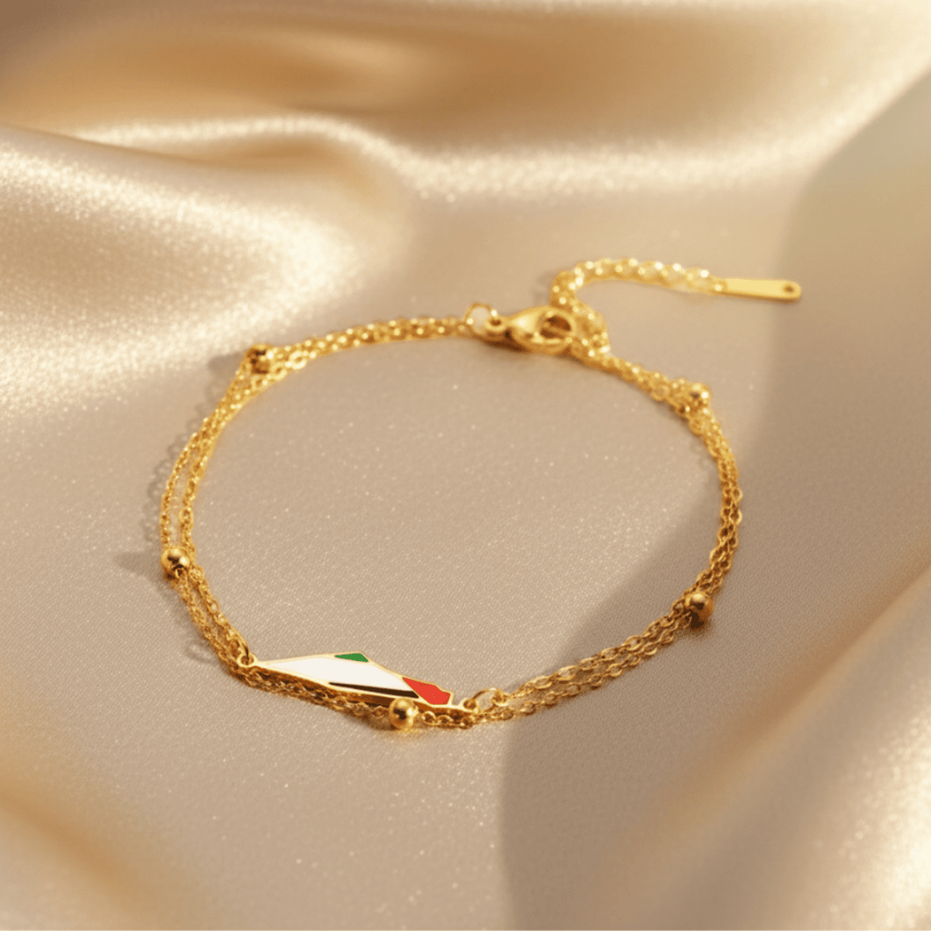 Serafina™ - Elegantes Armband mit Palästina-Karte