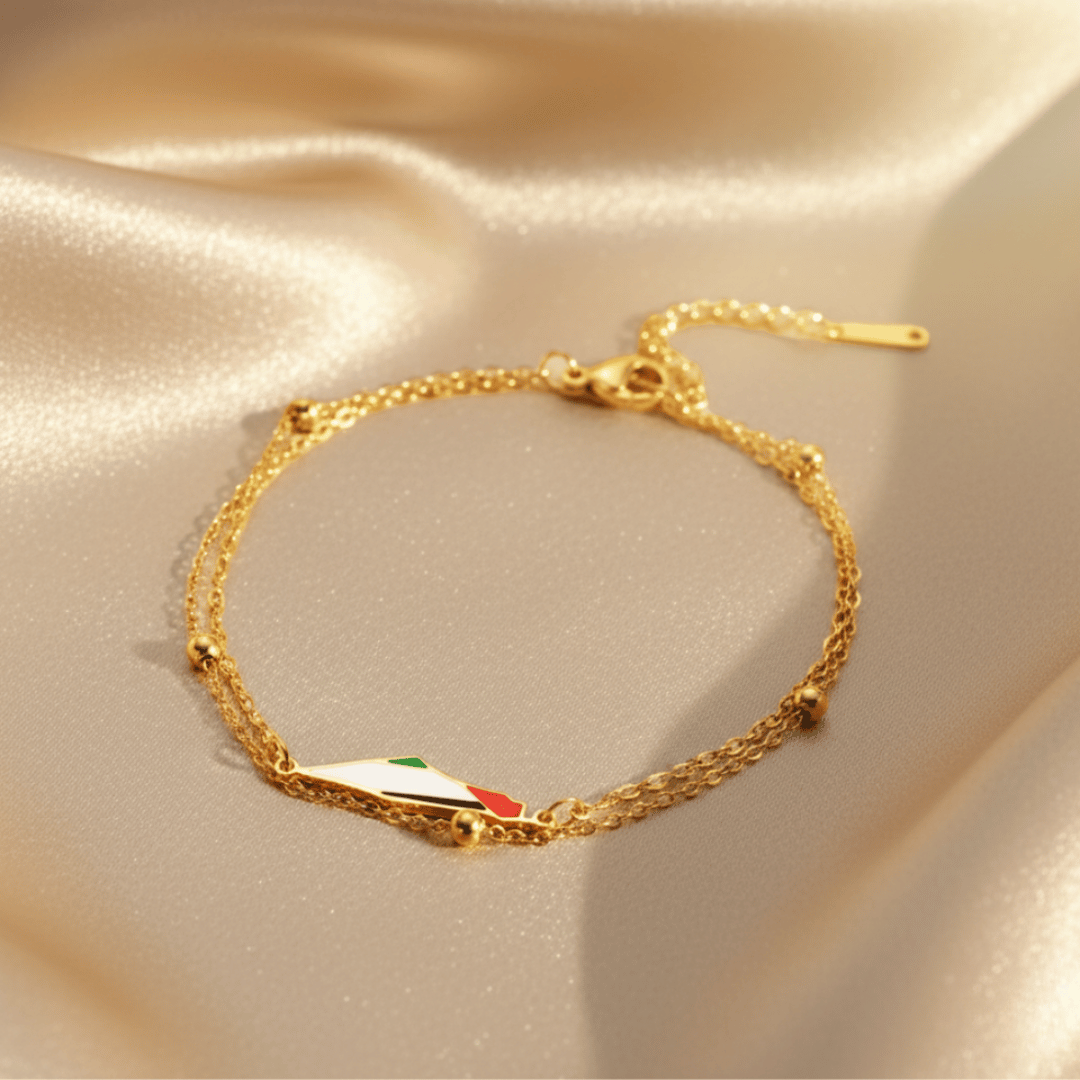 Serafina™ - Elegantes Armband mit Palästina-Karte