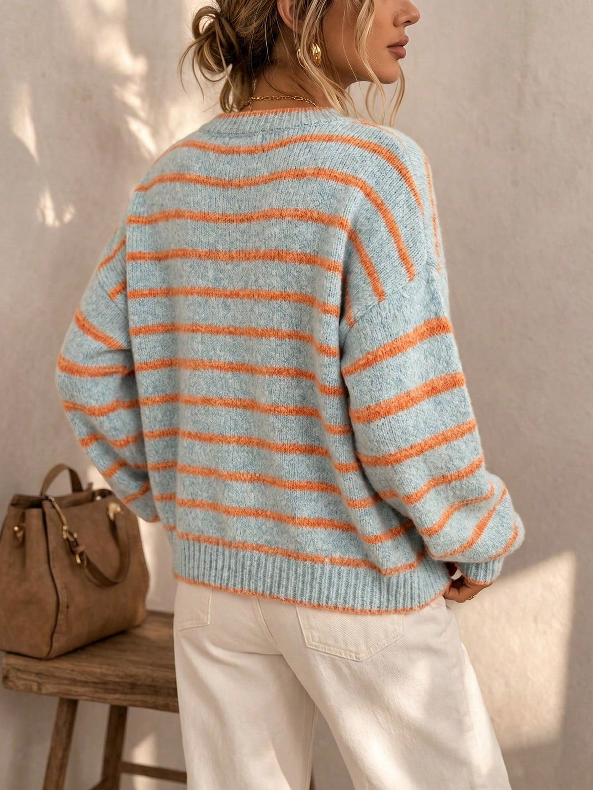 Céliane | Chic Striped Knit Cardigan