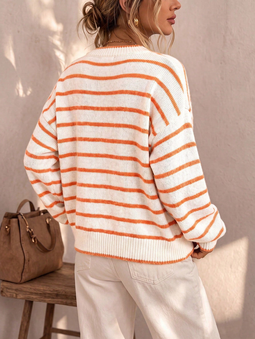 Céliane | Chic Striped Knit Cardigan