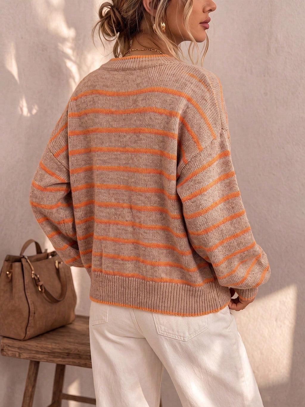 Céliane | Chic Striped Knit Cardigan