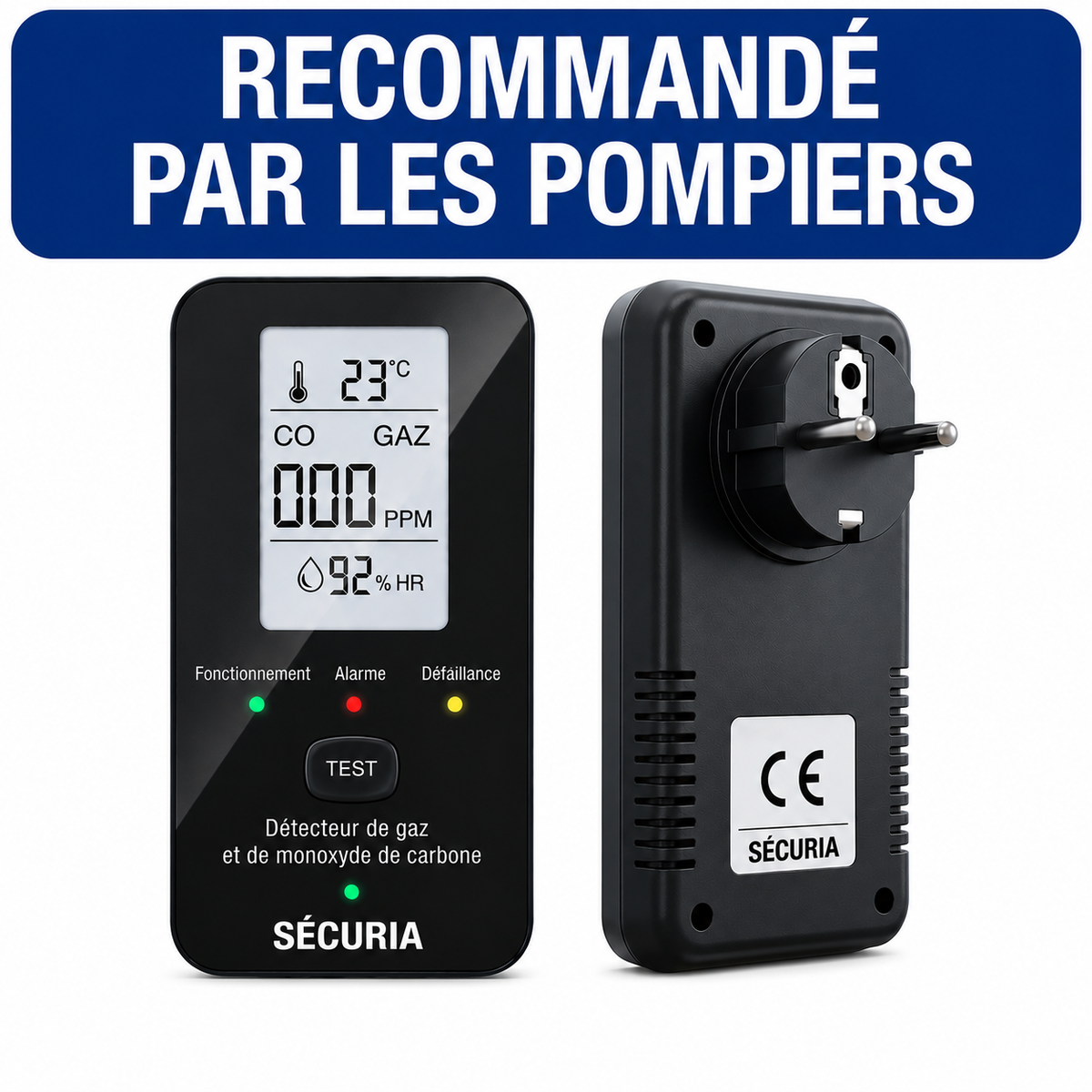 SÉCURIA™ | Détecteur de Sécurité 4-en-1