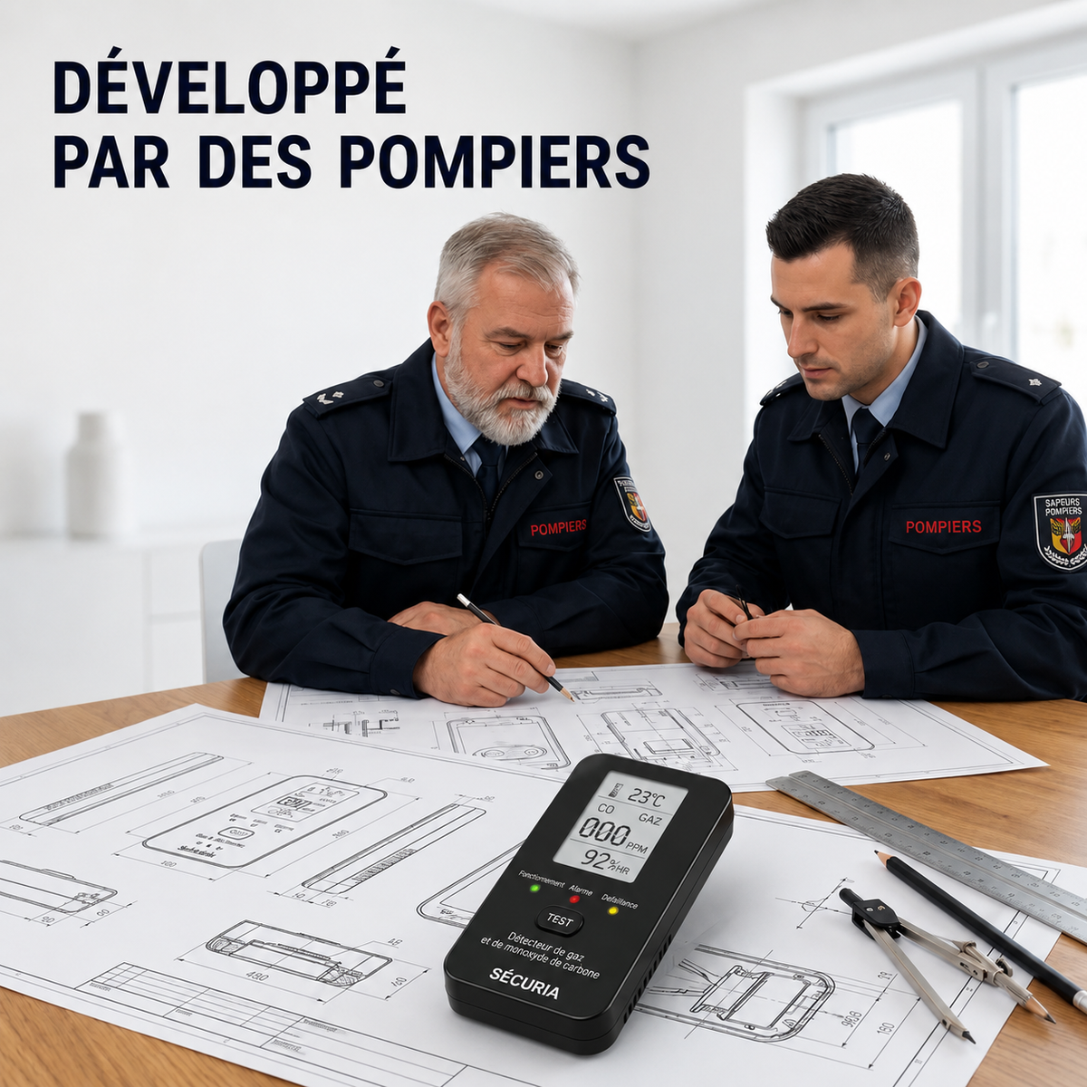 SÉCURIA™ | Détecteur de Sécurité 4-en-1