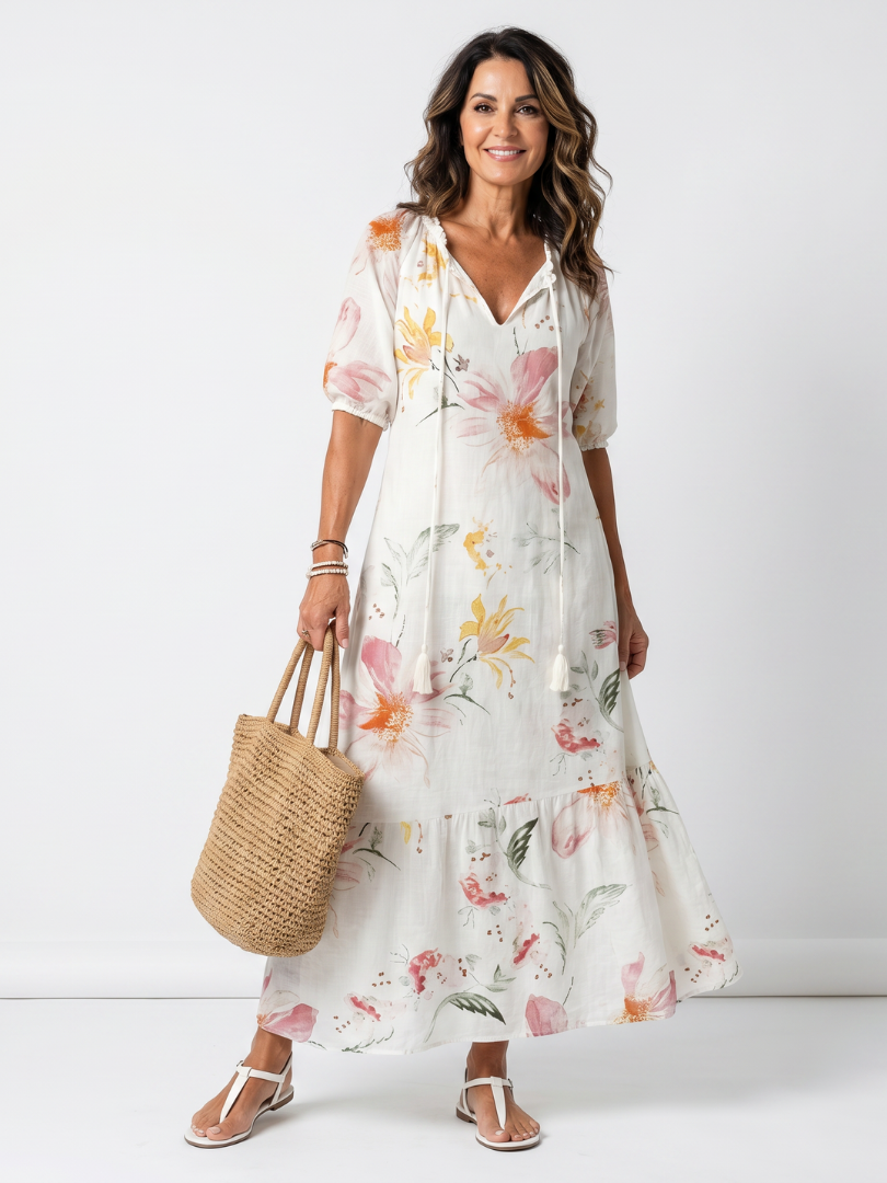 Noa | Midi Floral Dress