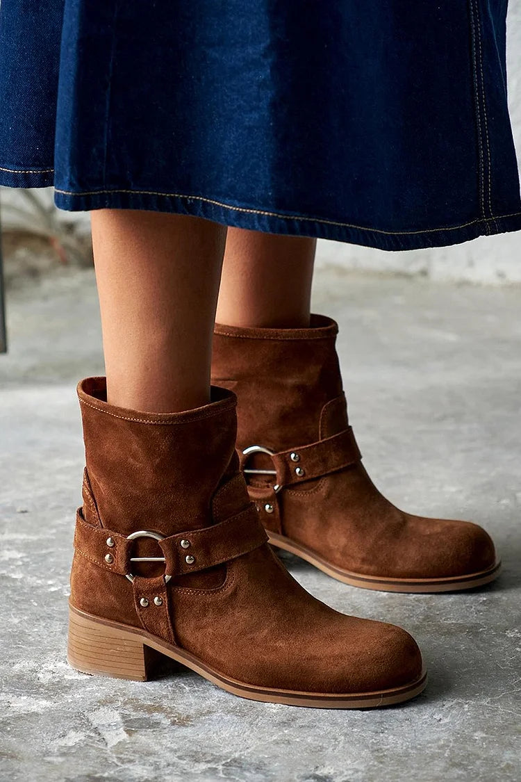 Juliette™ | Bottines à Boucles Vintage