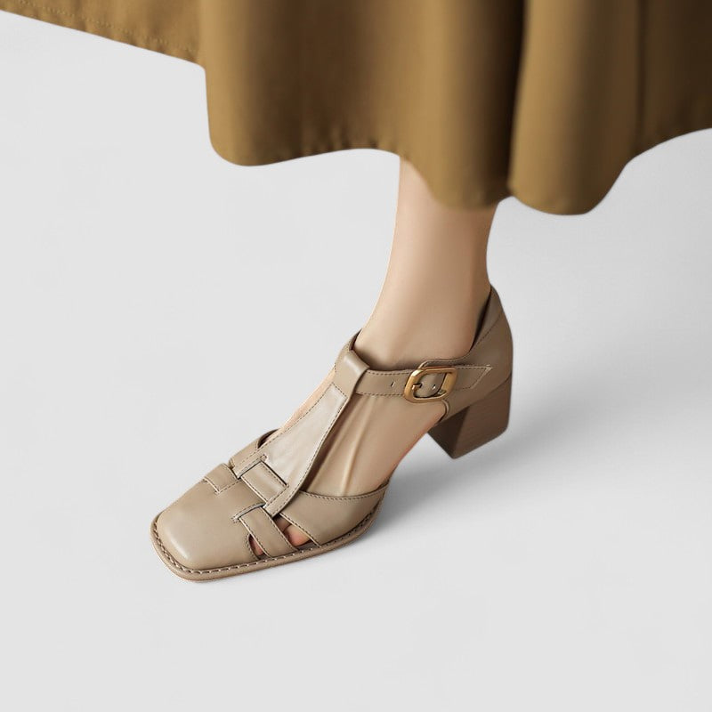 Scarlett – Talons blocs orthopédiques à bride en T