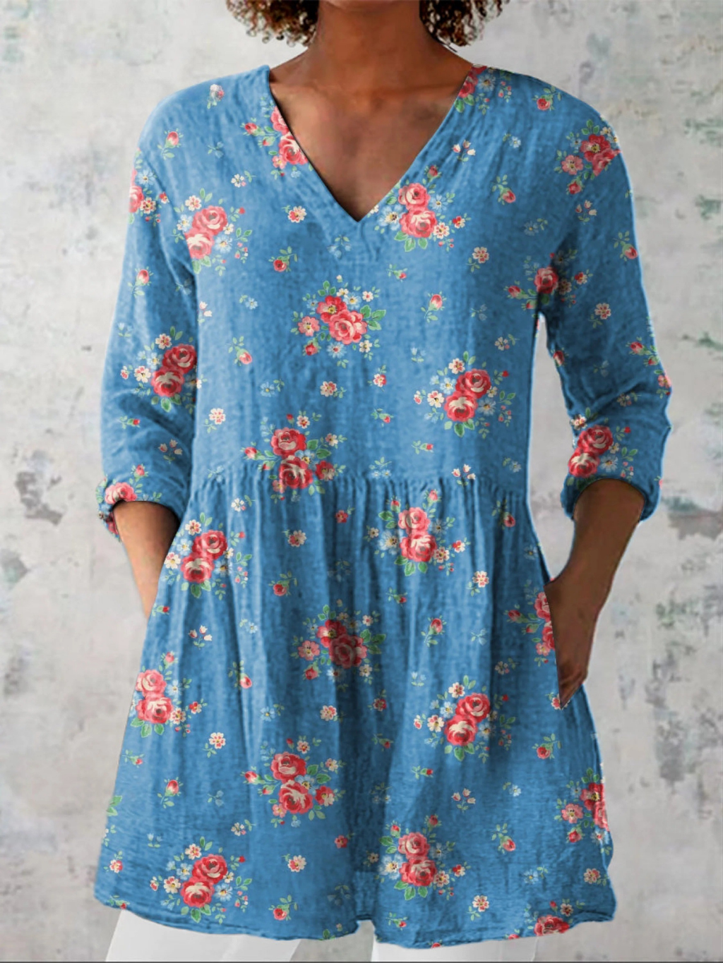 Ayla | Lange Bluse mit auffälligem Design