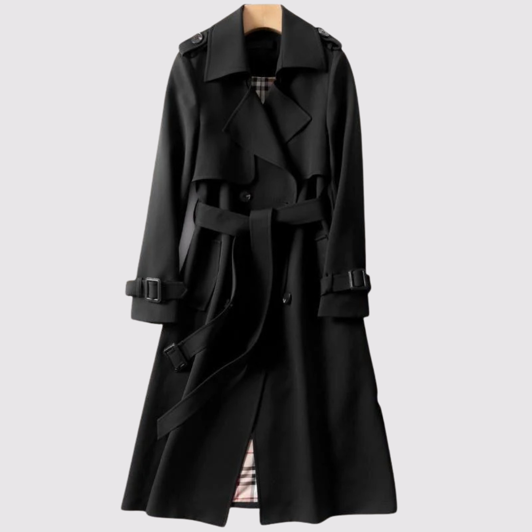 Trench minimaliste Sienna en vert sauge