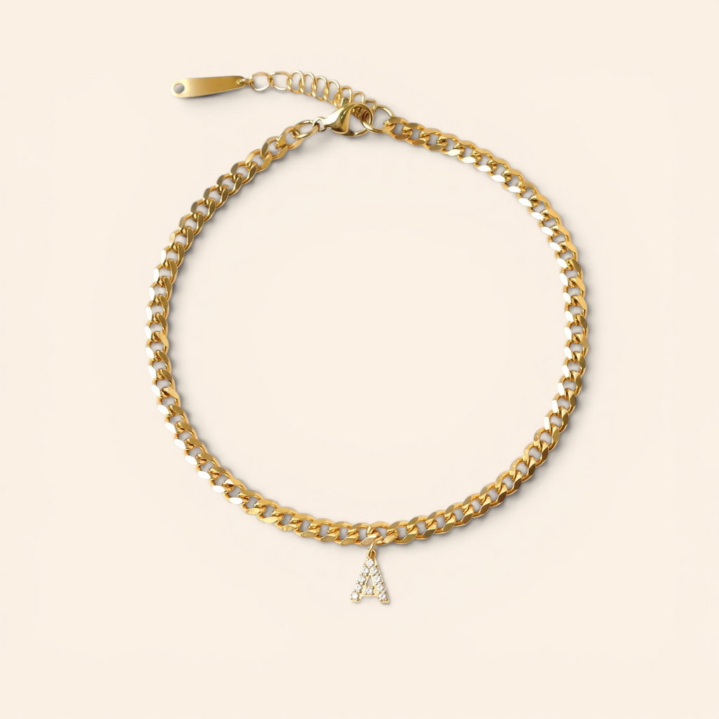 Zaloria™ - Elegantes Fußkettchen mit Initialen