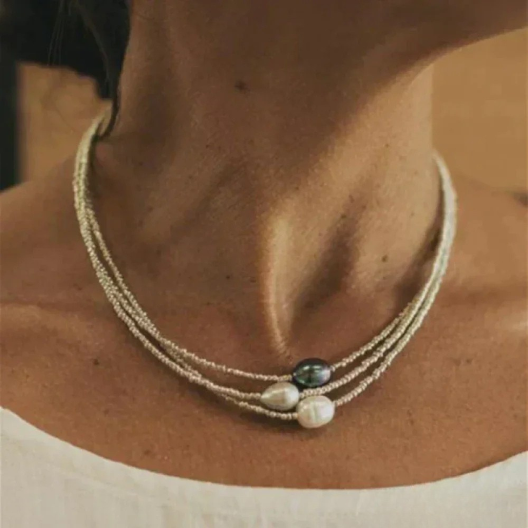 Perlenkette im Vintage-Stil