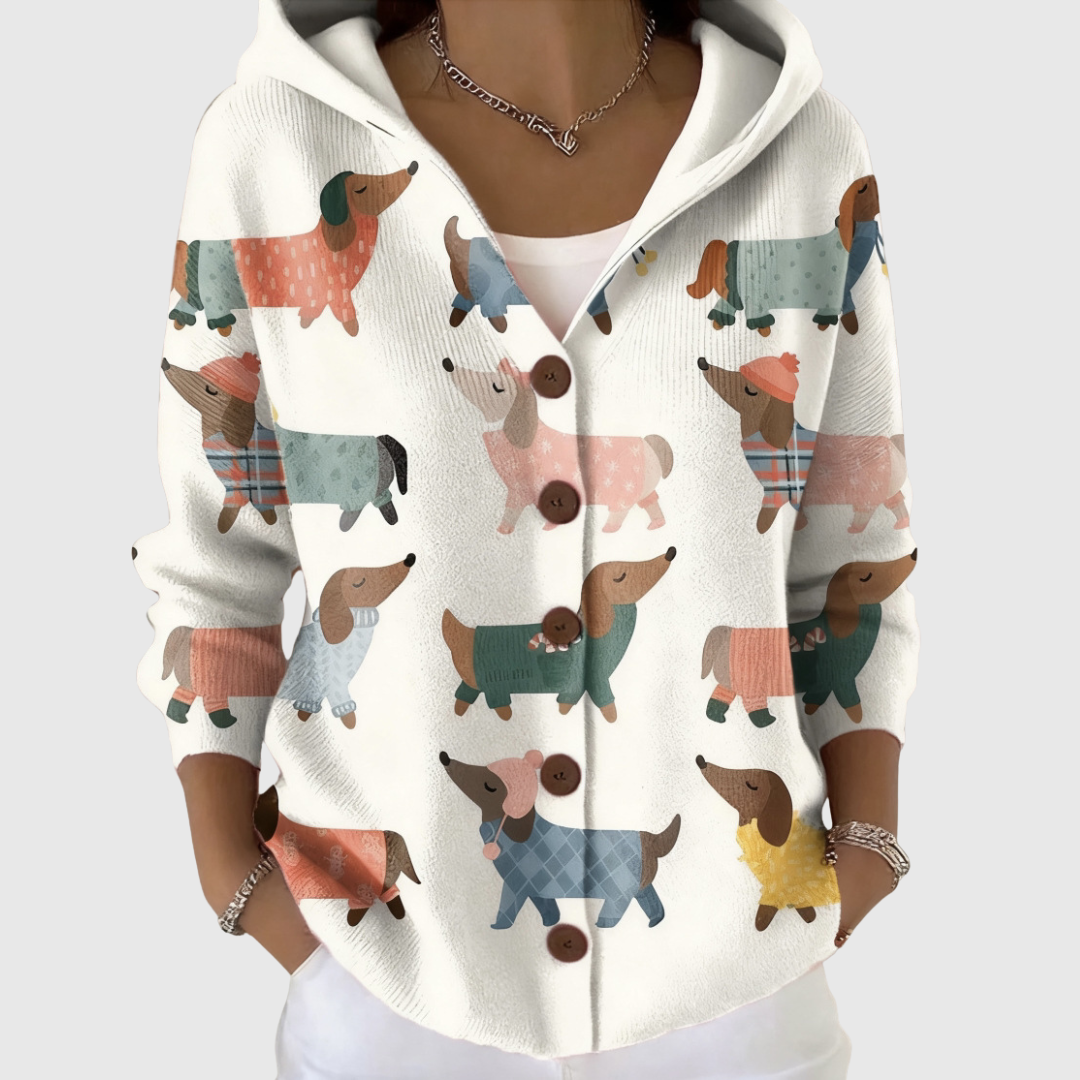 Neve | Kapuzen-Strickjacke