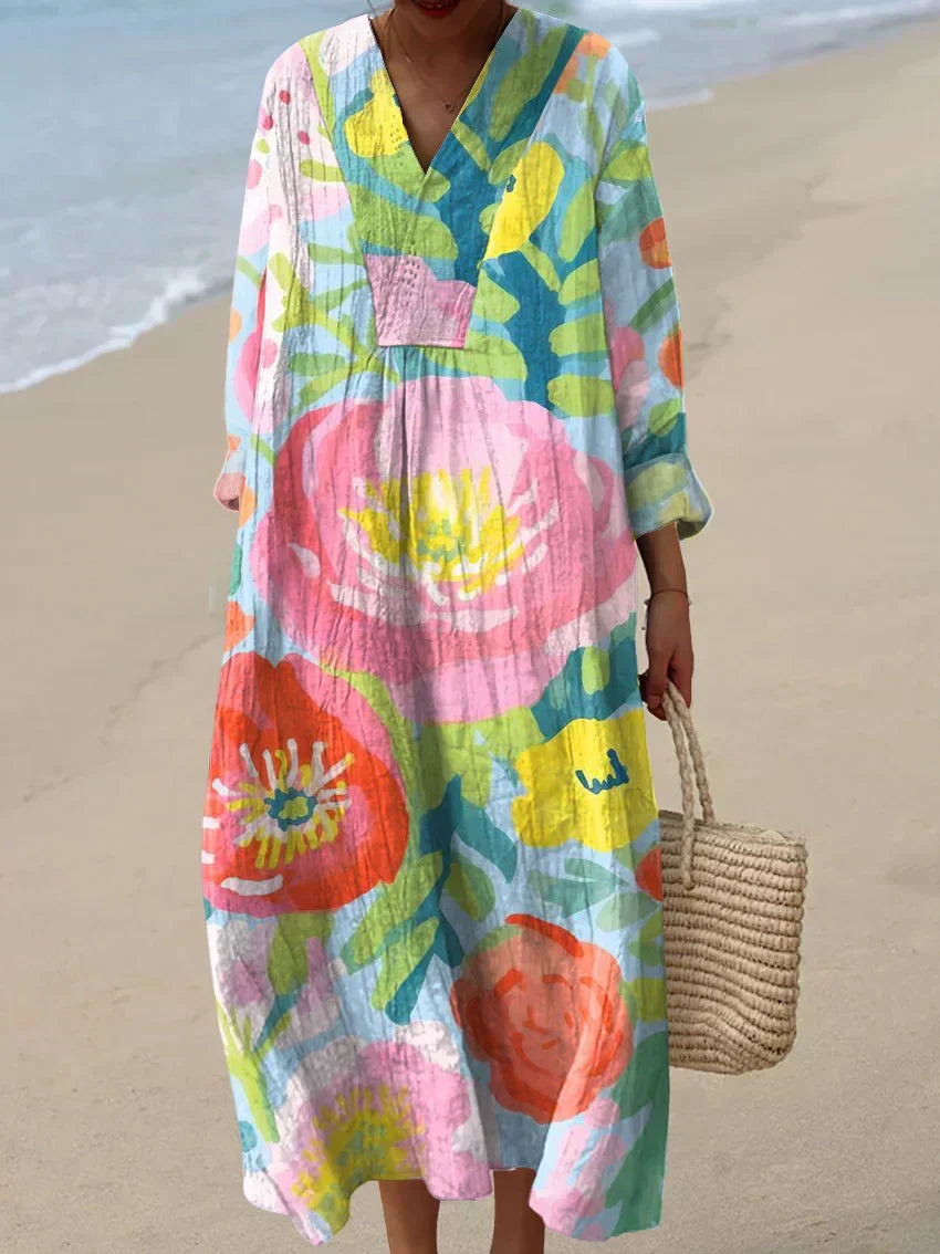 Dina - Robe en coton inspirée des artistes