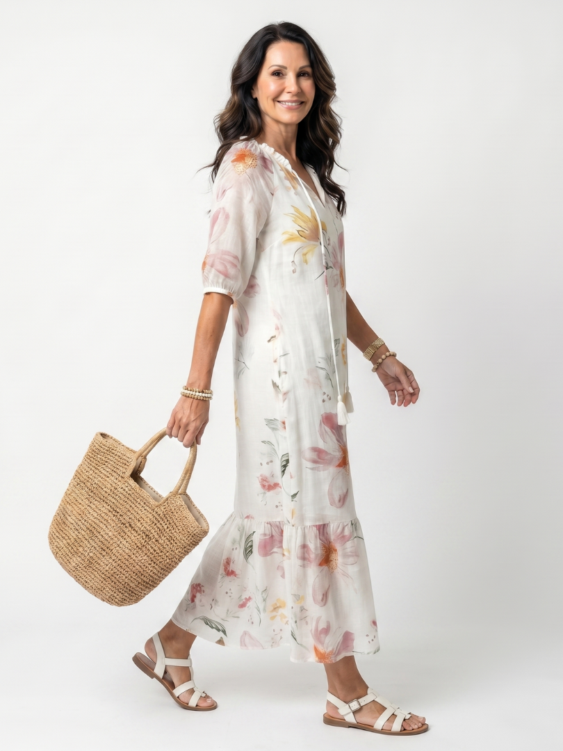 Noa | Midi Floral Dress