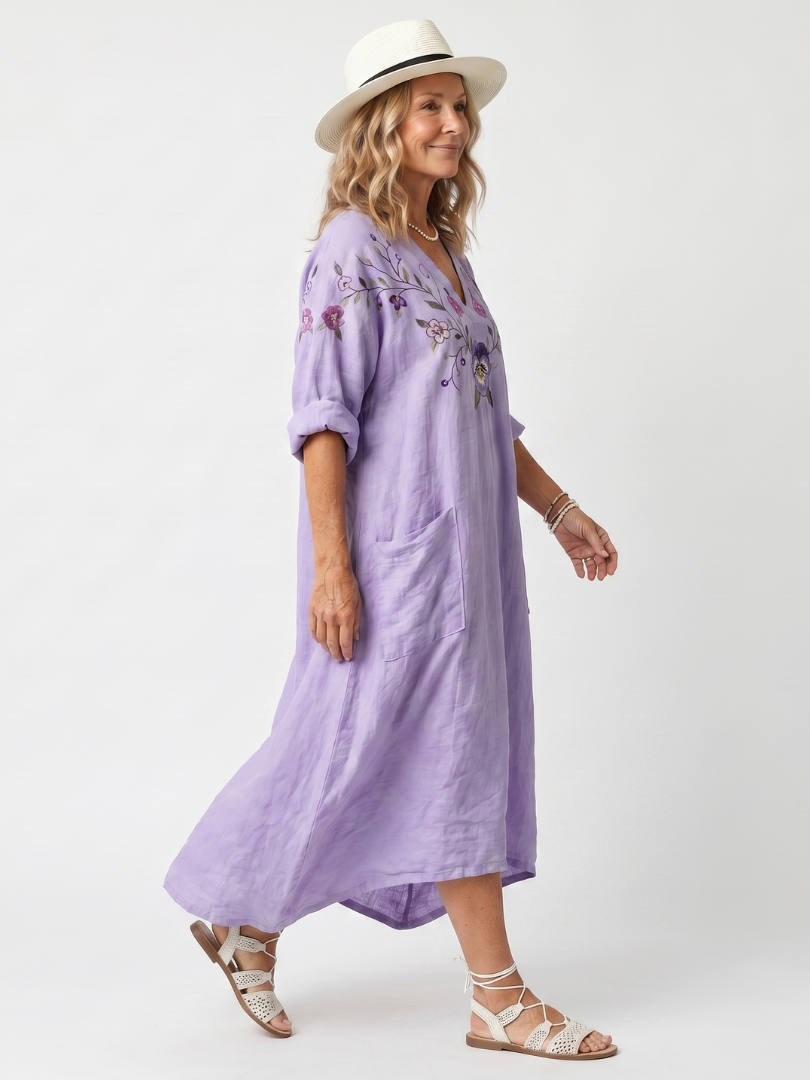 Tavi | Midi-Blumenkleid