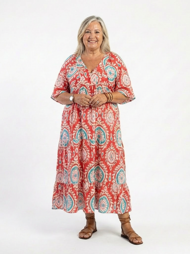 Zaria | Bedrucktes Midikleid