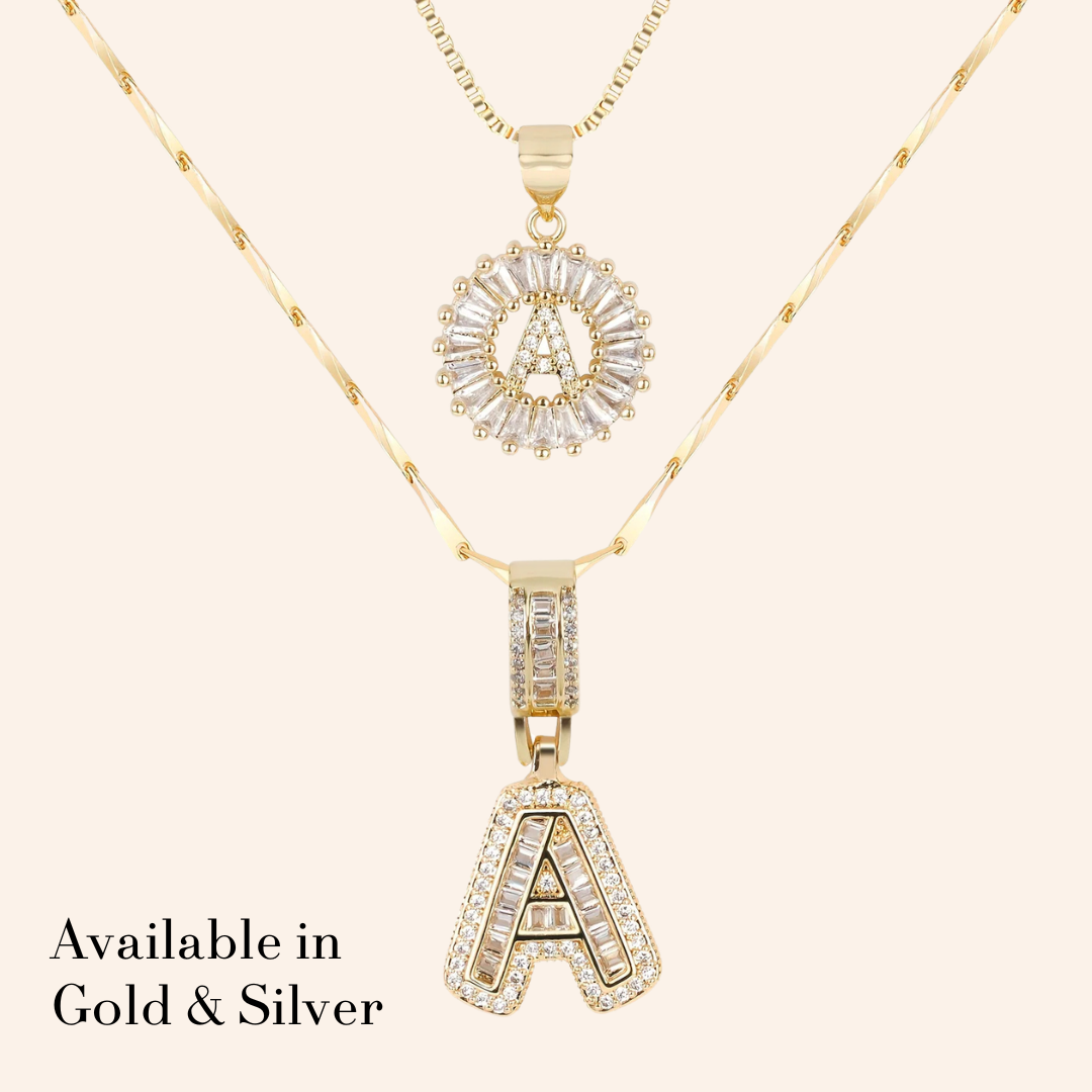 Celestina™ - Elegante Halskette mit initialen Anhängern