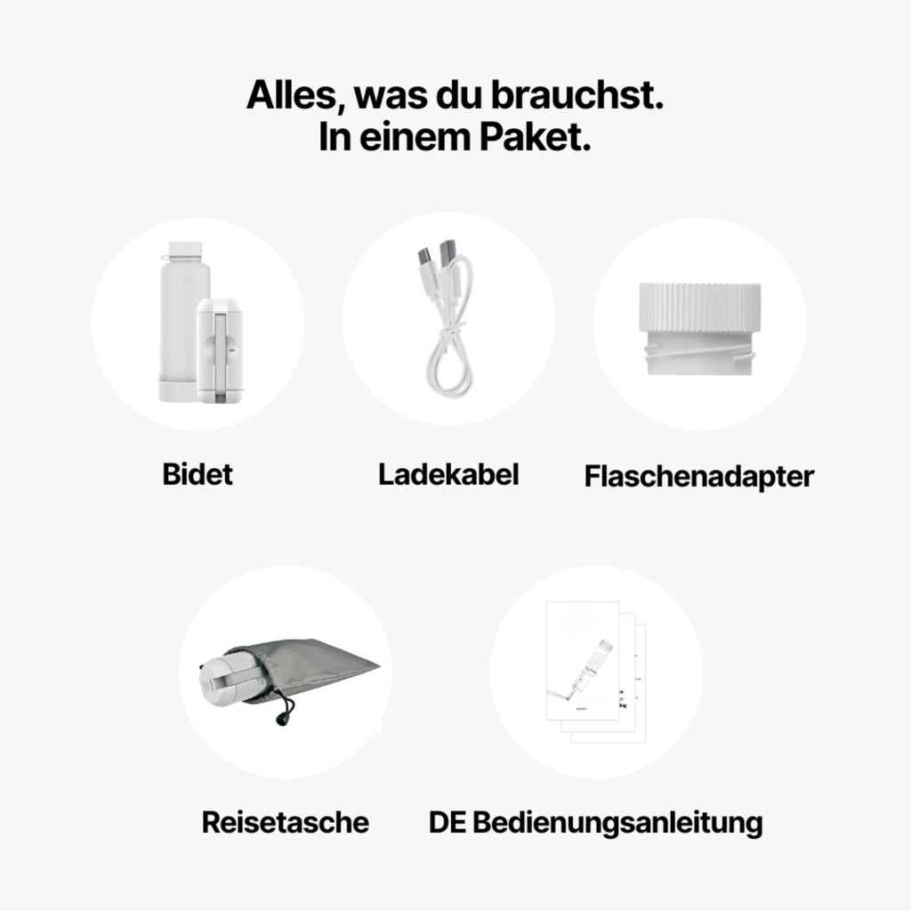 HygieneFlow™ Go – Bidet portable