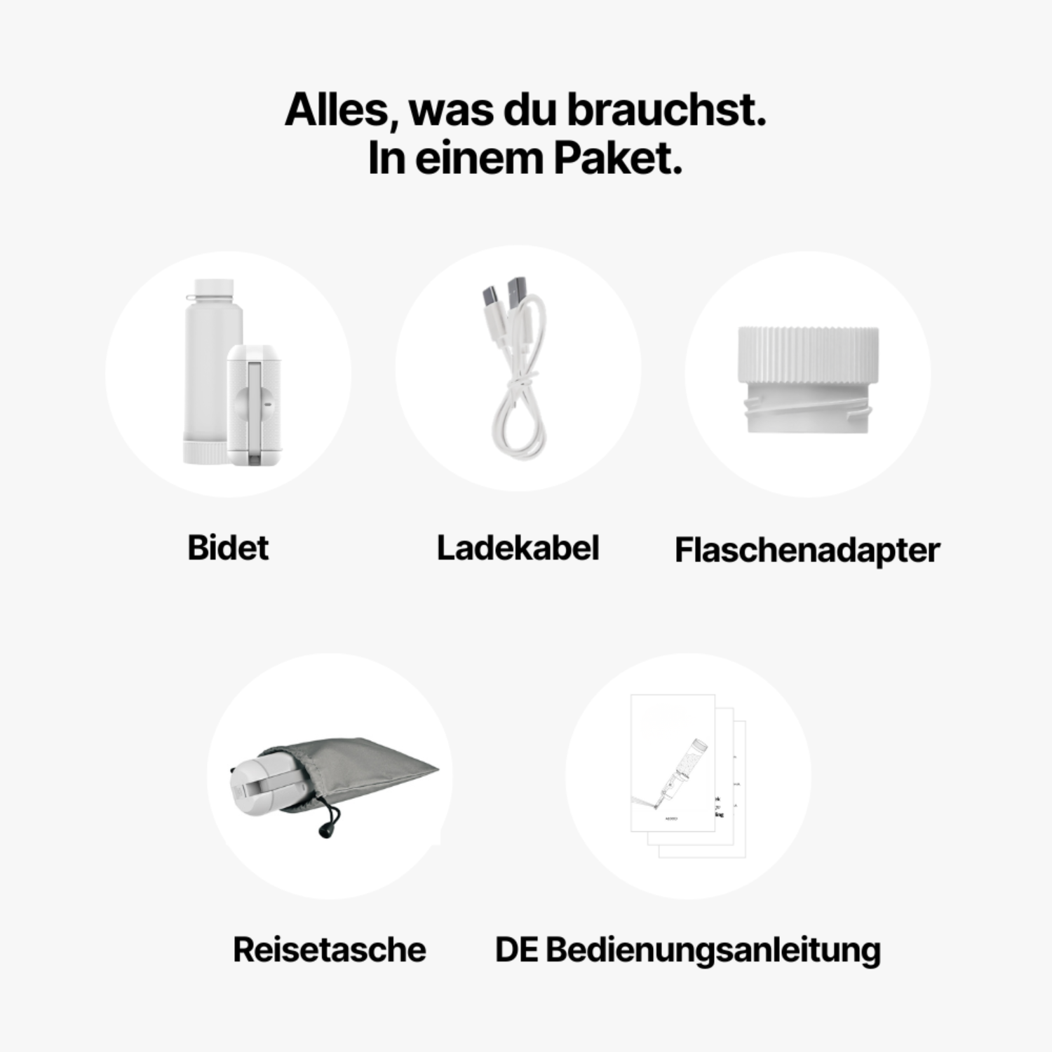 HygieneFlow™ Go – Bidet portable