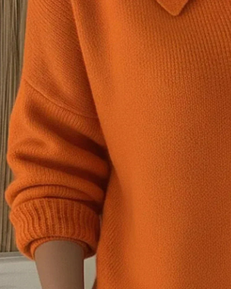 Vega | Pull en Tricot à Col Chemise