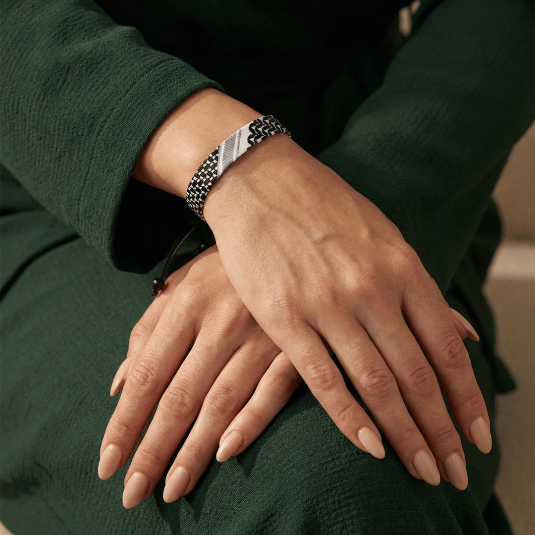 Jasmina™ - Stilvolles Armband mit Keffiyeh-Muster