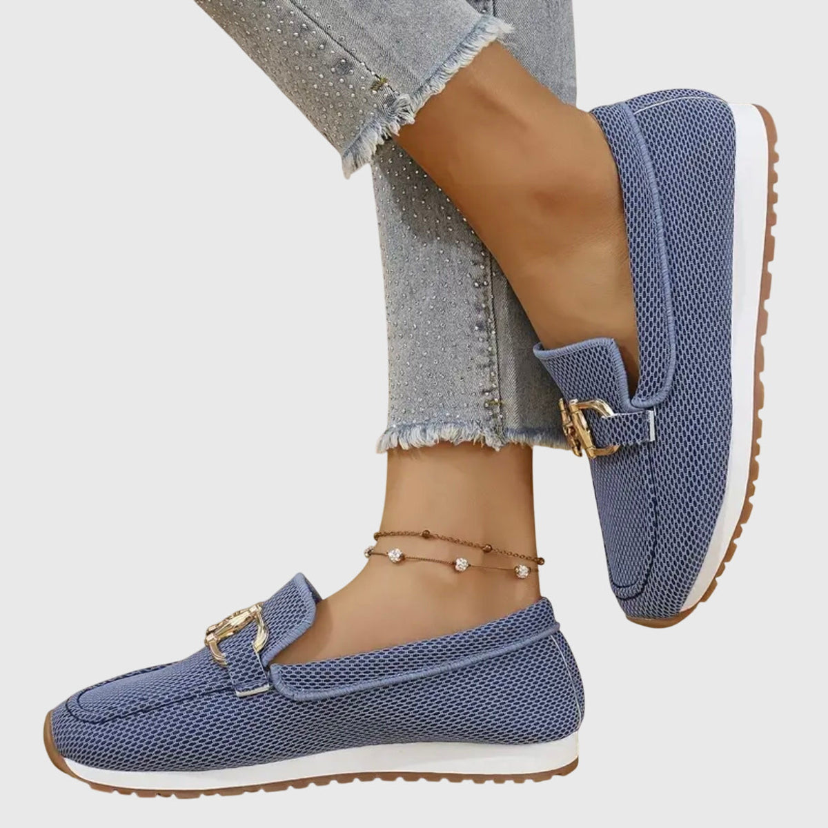 Lysandra™ - Bequeme Halbschuhe mit goldenen Akzenten