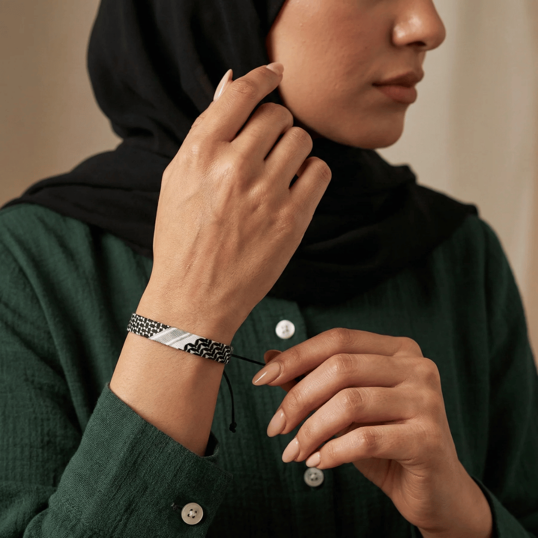 Jasmina™ - Stilvolles Armband mit Keffiyeh-Muster
