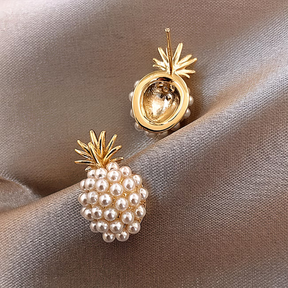 Perlen-Ananas-Ohrringe
