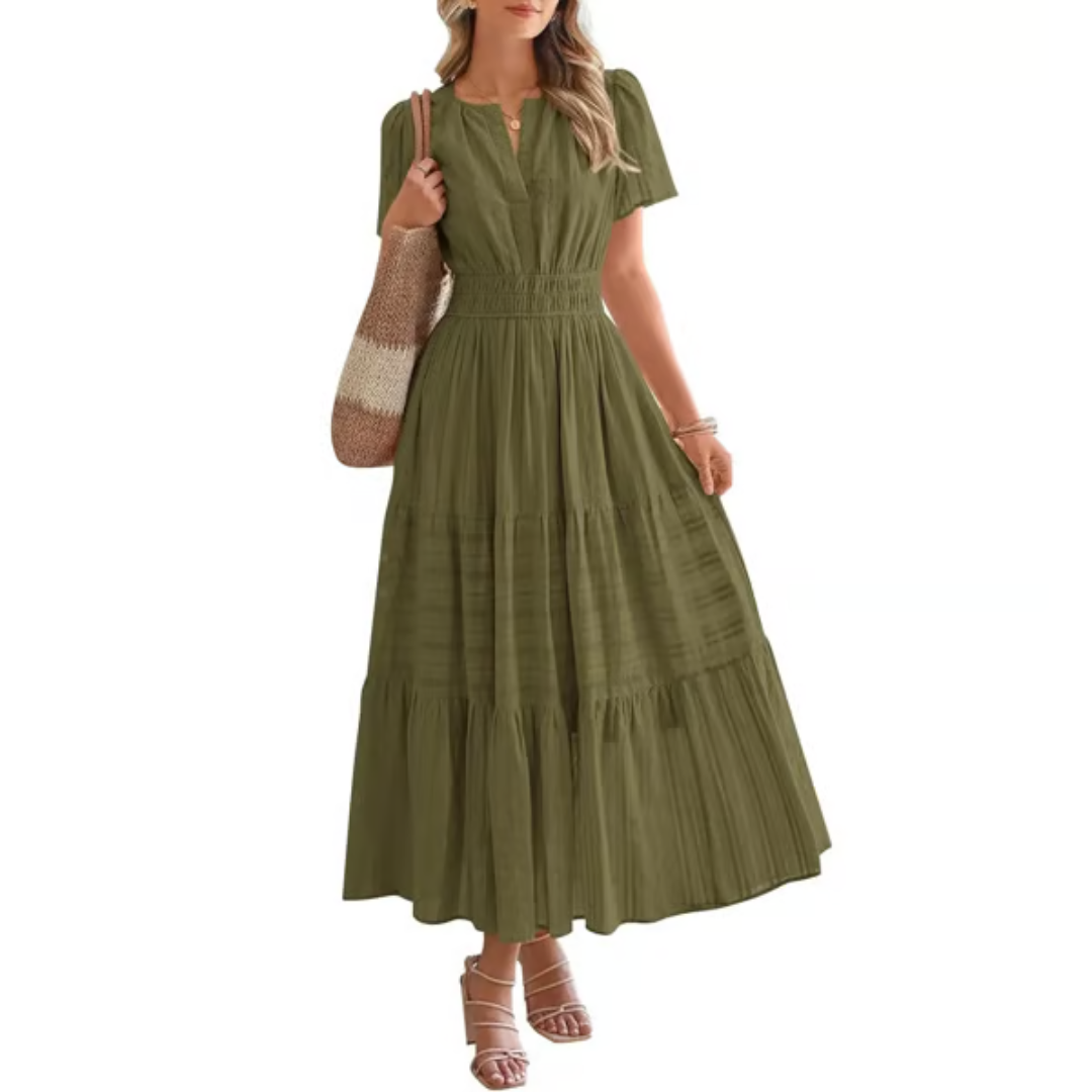Elara – Robe longue confort aérée