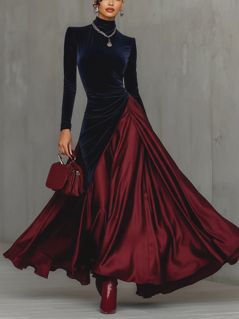 Lucrèce | Bicolor Maxi Dress