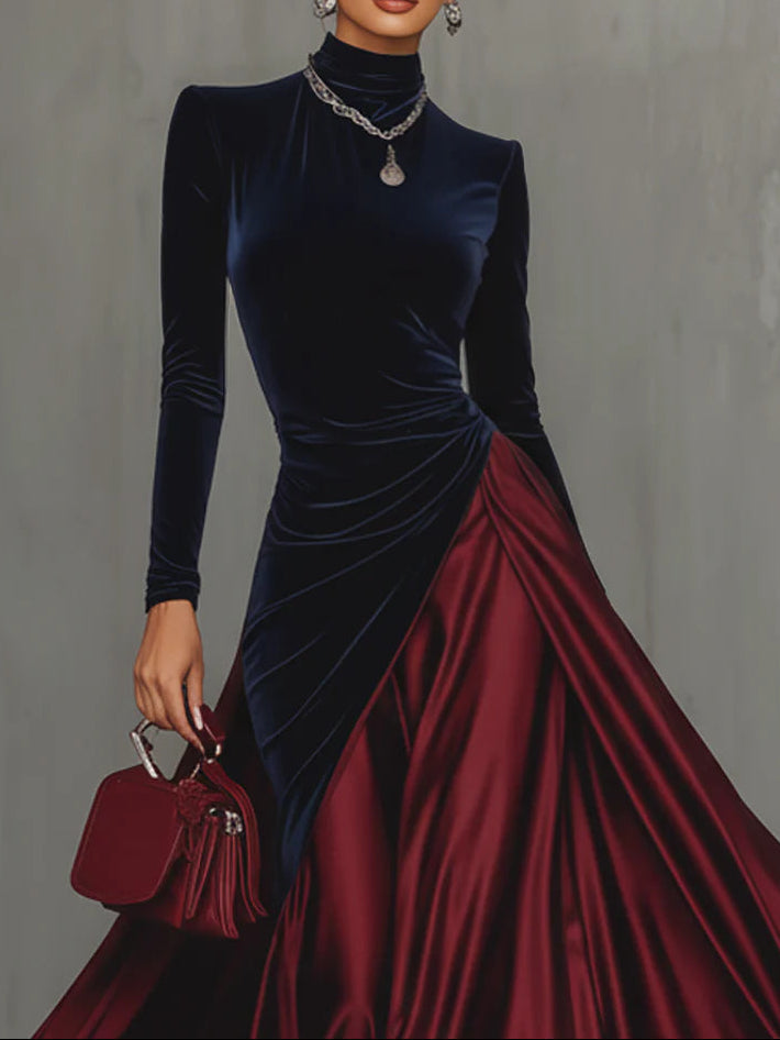Lucrèce | Bicolor Maxi Dress