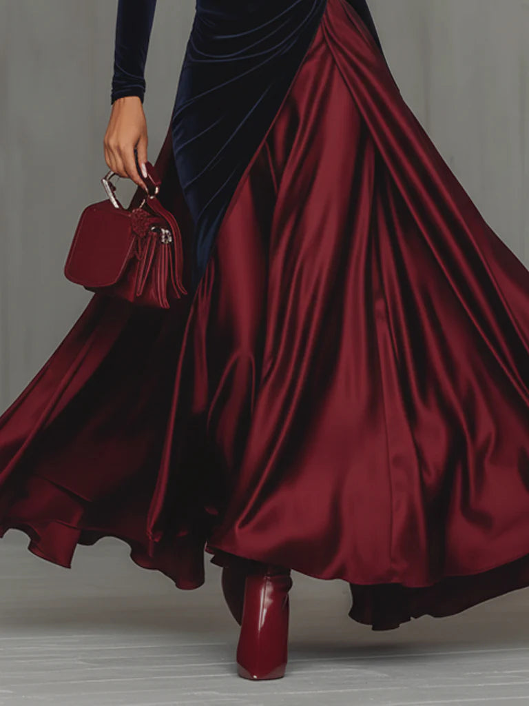 Lucrèce | Bicolor Maxi Dress