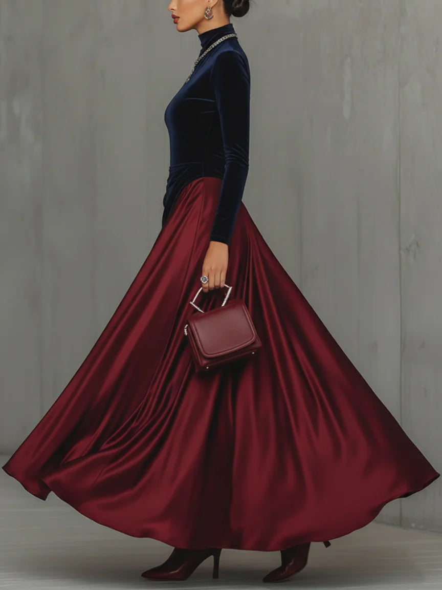 Lucrèce | Bicolor Maxi Dress