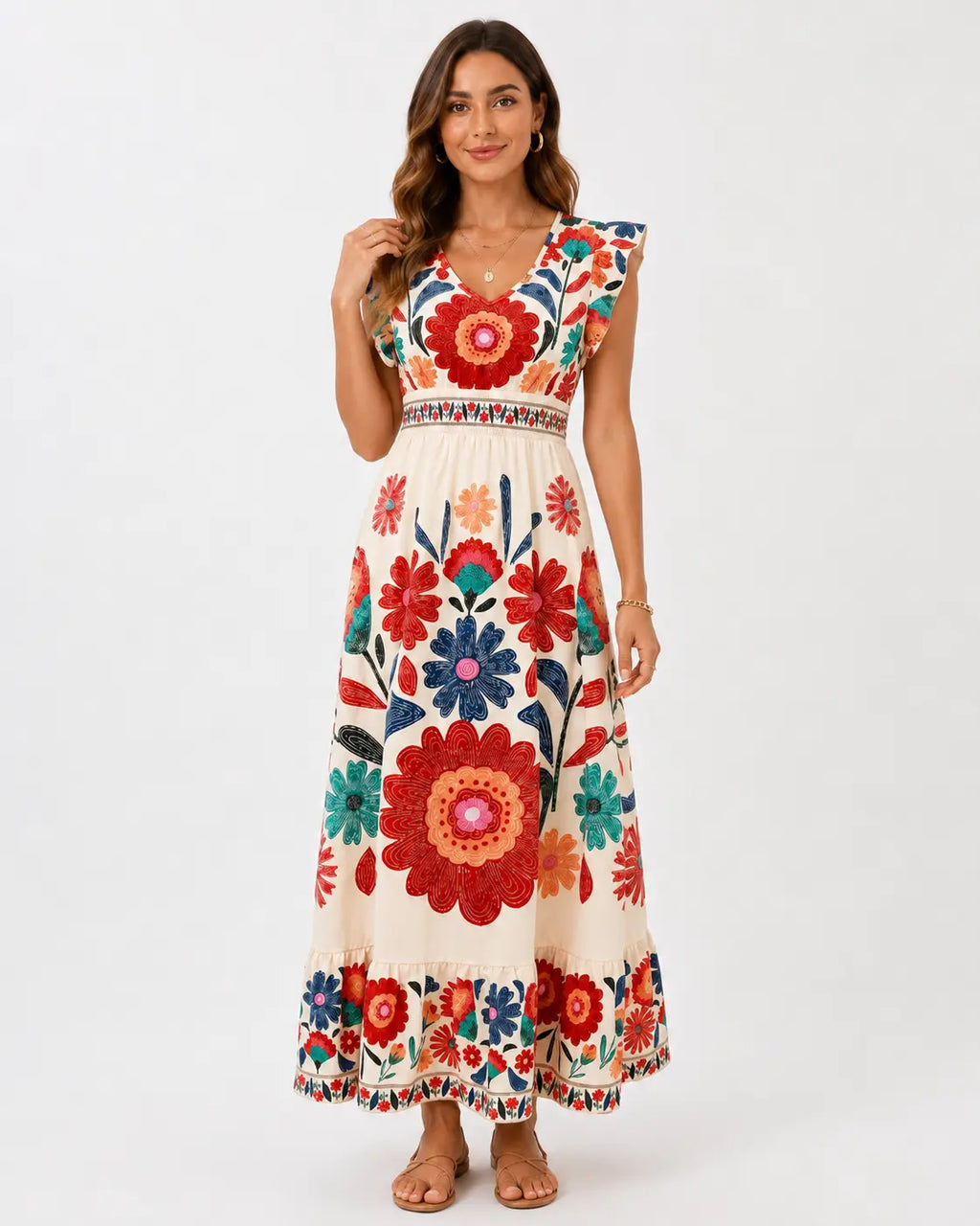 Florena™ | Robe longue fleurie
