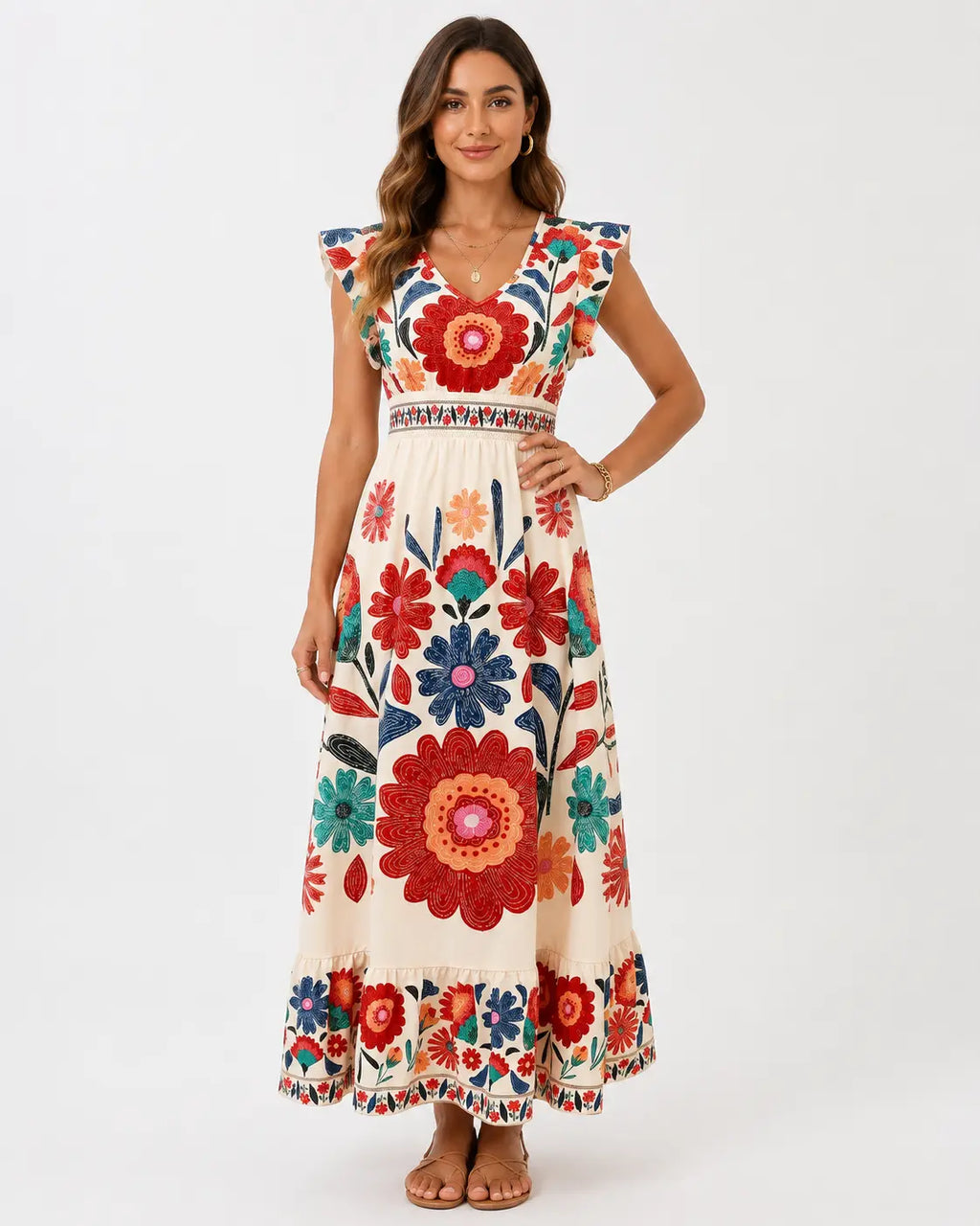 Florena™ | Robe longue fleurie
