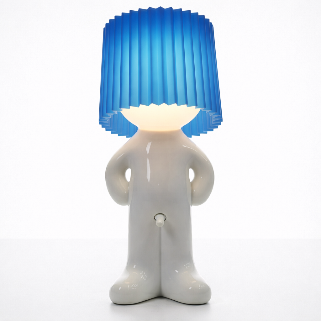 LeuchtMann™ – Lampe de table décorative avec abat-jour coloré