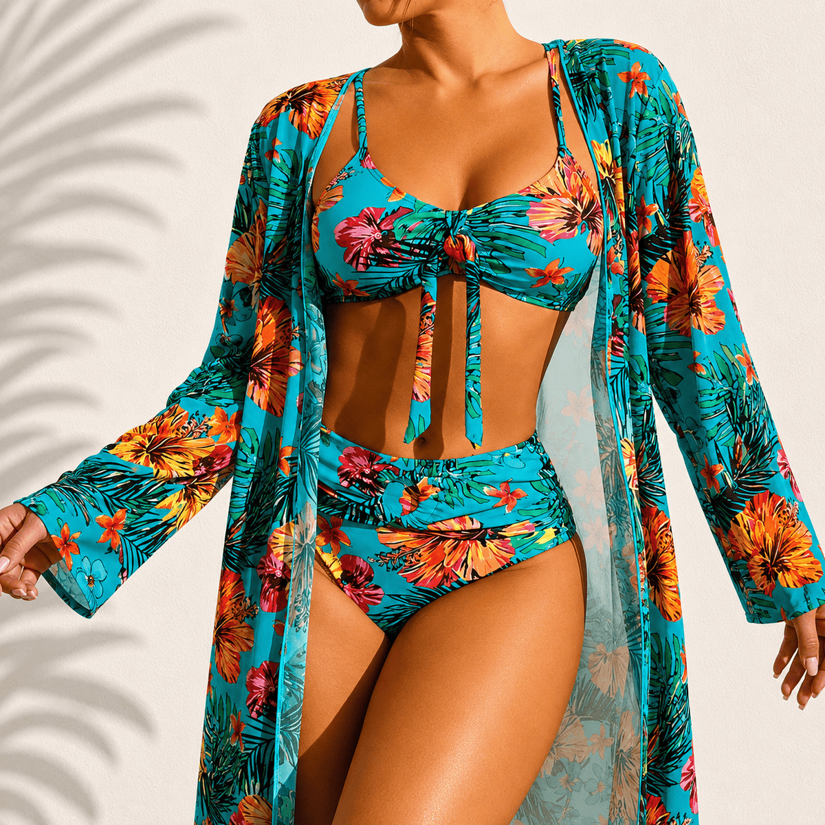 Nérina™ | Ensemble bikini 3 pièces élégant