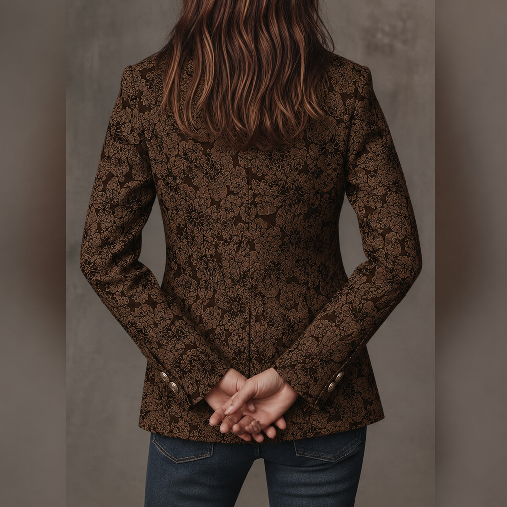 Estelle | Tailored Jacquard Cashmere Blazer