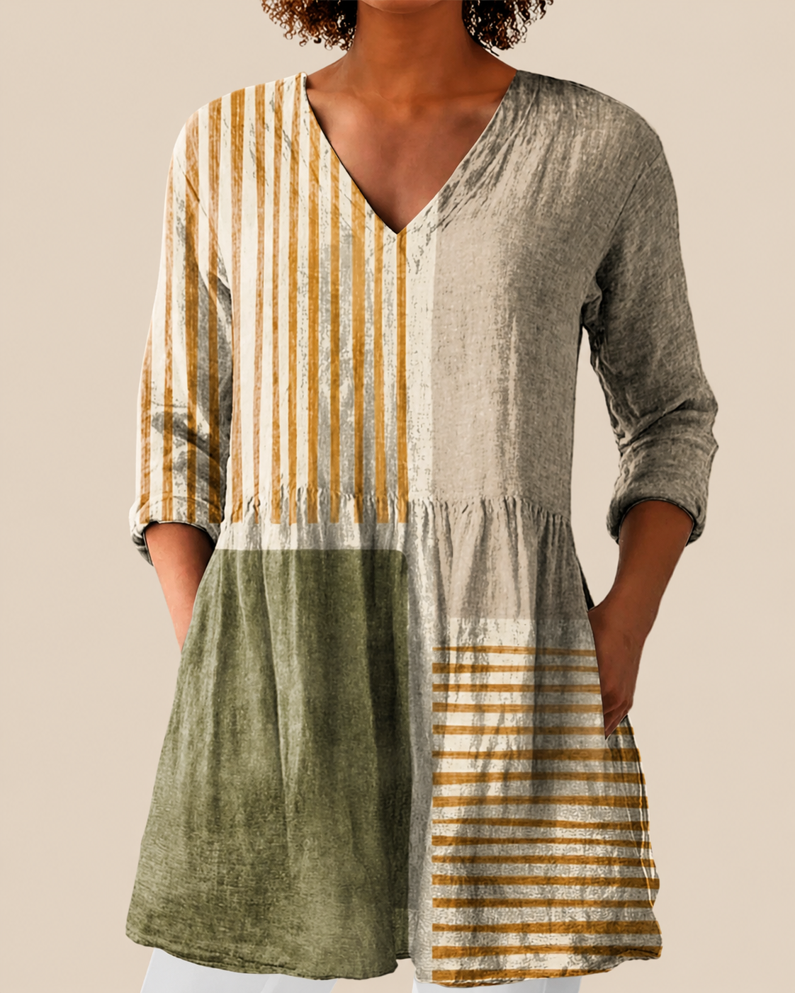 Maeve | Lange Bluse mit auffälligem Design