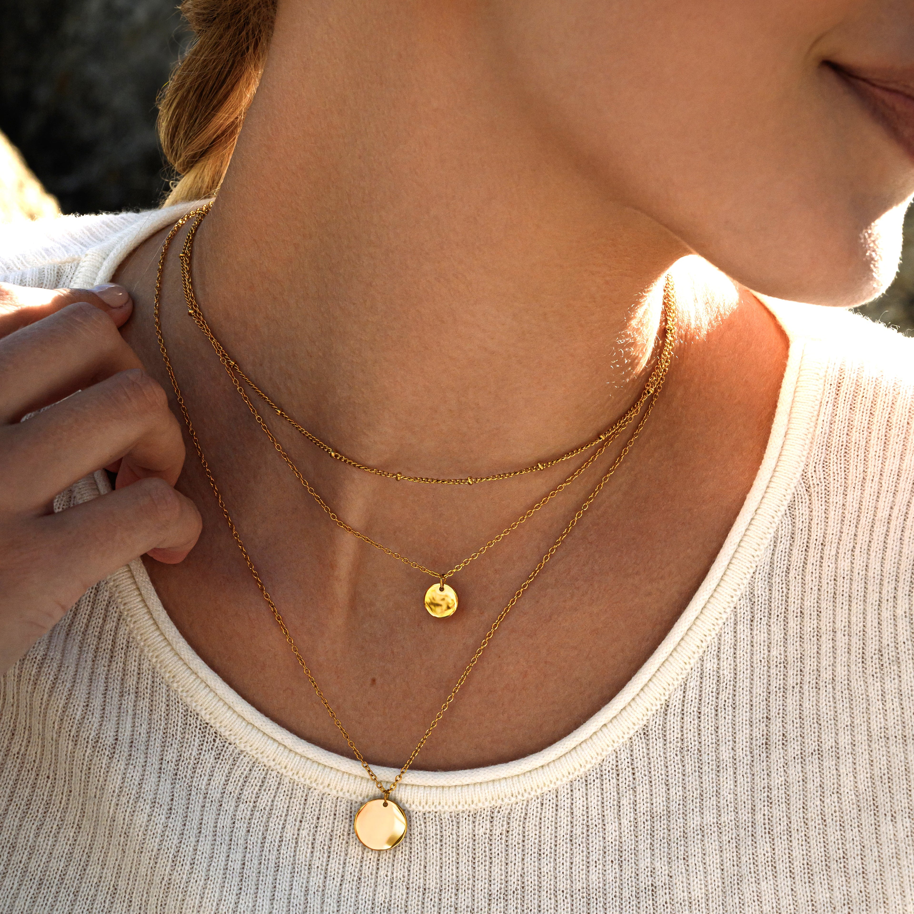 Ensemble collier BonnySydney doré