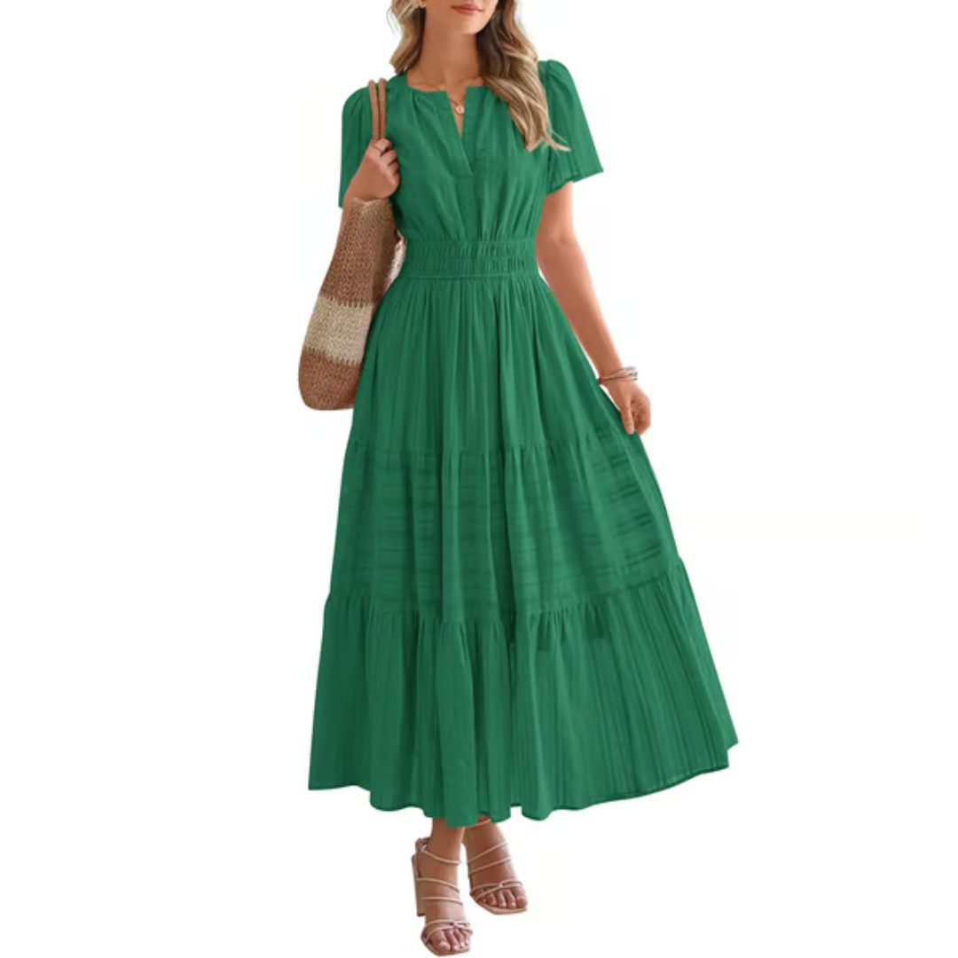 Elara – Robe longue confort aérée