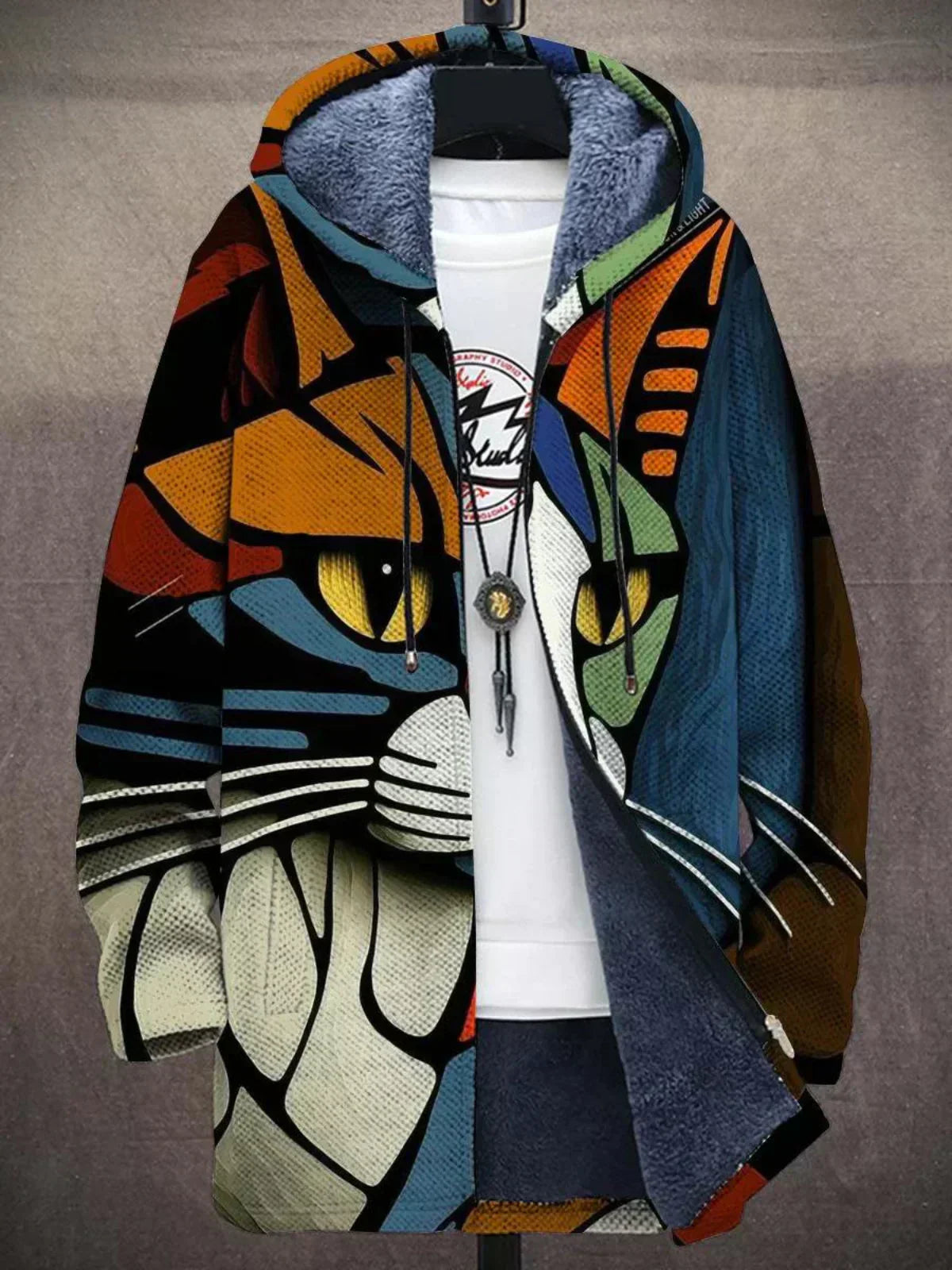 Delilah™ - Sweat à capuche zippé luxueux d'inspiration artistique