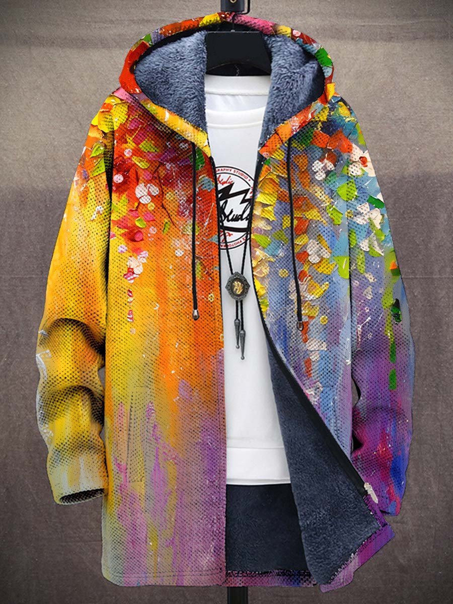 Elouera™ - Sweat à capuche zippé luxueux d'inspiration artistique