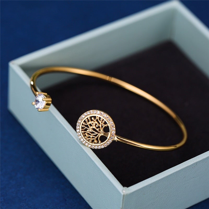 Verstellbares Armband mit Lebensbaum-Motiv