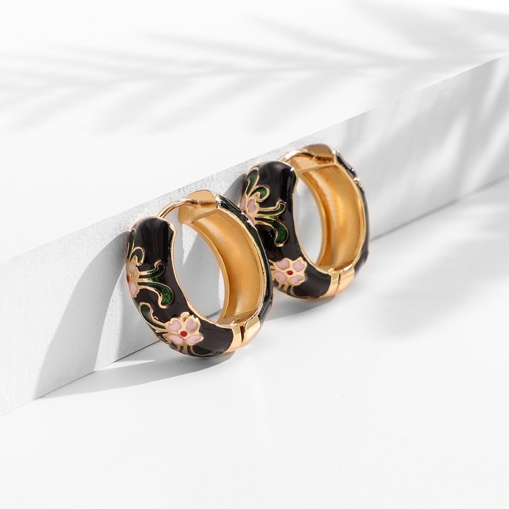 Elegante Blumen-Ohrringe