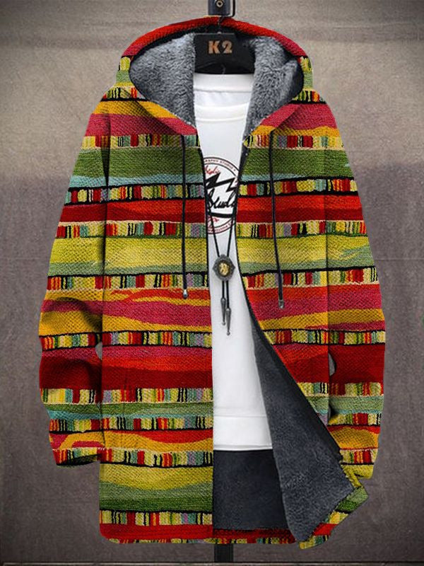 Iluka™ - Sweat à capuche zippé luxueux d'inspiration artistique