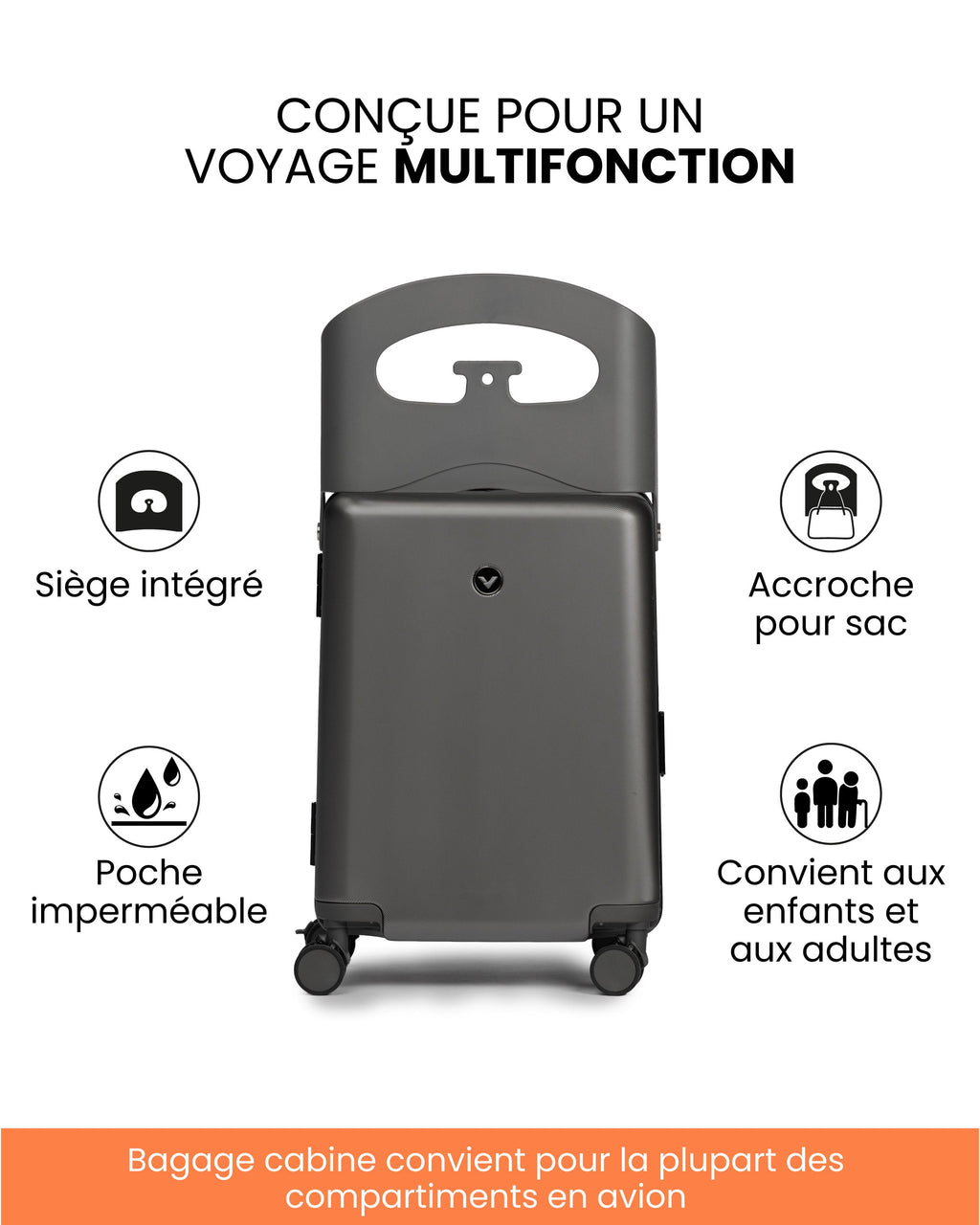 Valtaro™ | Valise-Siège de Voyage