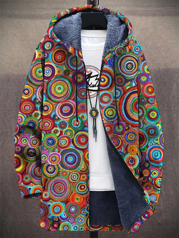 Karri™ - Sweat à capuche zippé luxueux d'inspiration artistique